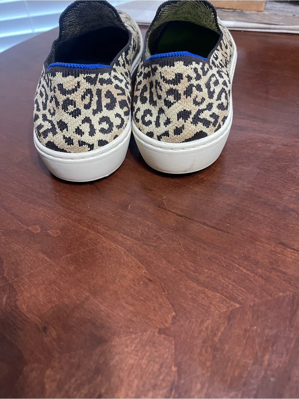 Rothy’s Leopard Print Camo Cat Slip On Sneakers Casual * read - Picture 5 of 13